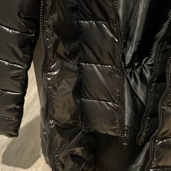 TAHARI Women's Shine Bibbed Hooded Puffer Coat - Picture 6 of 7